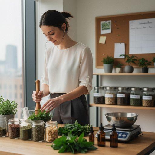 Ruka pôsobivo nalievajúca bylinkový čaj do šálky s parou stúpajúcou do vzduchu.